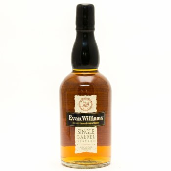 Evan Williams Single Barrel Bourbon Whiskey 750ml