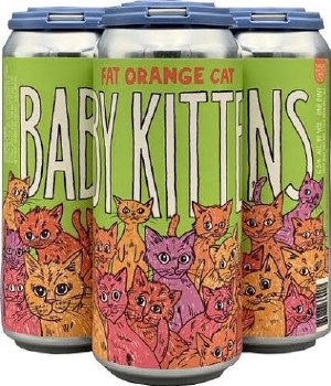 Fat Orange Cat Baby Kittens IPA 16oz 4pk Cans