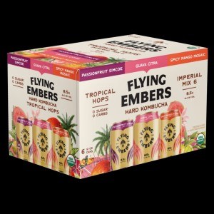 Flying Embers Kombucha Tropical Hop Variety 6pk Cans