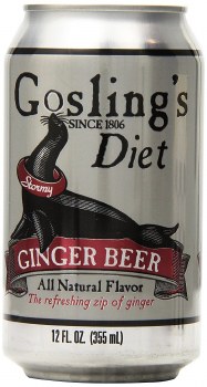 Goslings Ginger Beer Diet Single 12oz Can