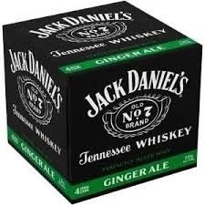Jack Daniels Ginger Ale 4pk C