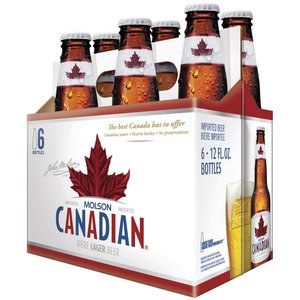 Molson Canadian 12oz 6pk Bottle