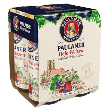 Paulaner Hefe Weizen 4pk Cans