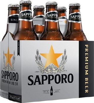 Sapporo Premium 12oz 6pk Bottles