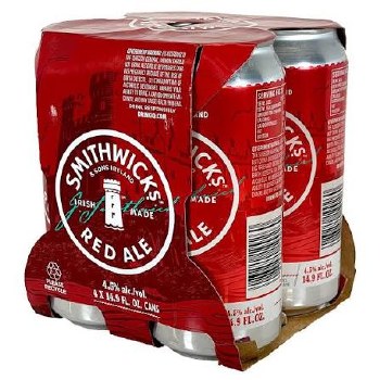 Smithwicks Red Ale 14.9oz 4pk Cans