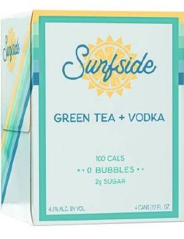 Surfside Green Tea Vodka 4pk Cans