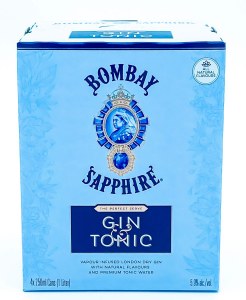 Bombay Gin & Tonic Gin Cocktail 4pk Cans