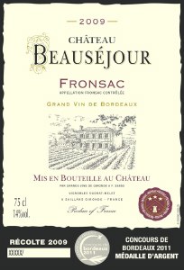 Chateau Beausejour Fronsac Grand Vin De Bordeaux 750ml