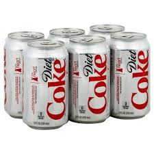 Coke  Diet 6pk or Single Can