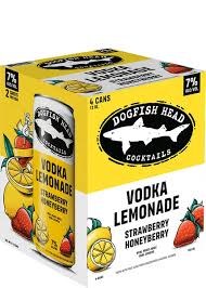 Dogfish Head Strawberry Honey Vodka Lemonade 4pk Cans