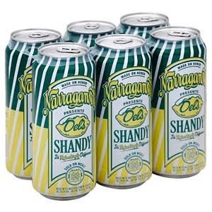 Narragansett Del's Lemon Shandy Beer 16oz 6pk Cans