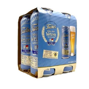 Tucher Helles Hefe 16oz 4pk Can