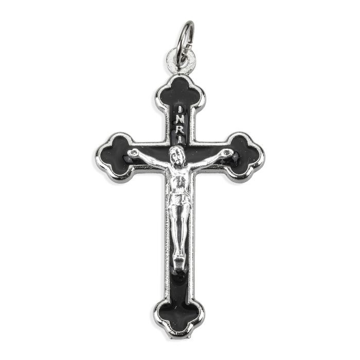 BLACK EPOXY 1.5&quot; CRUCIFIX