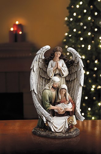 GUARDIAN ANGEL WITH HOLY FAMILY