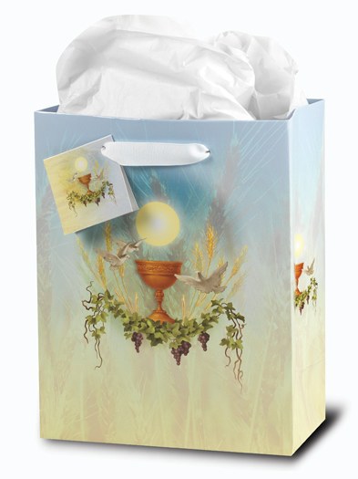 FIRST COMMUNION GIFT BAG WITH TISSUE PAPER