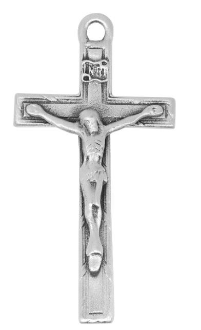 PEWTER CRUCIFIX AND 24" CHAIN