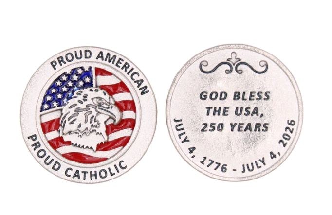 250 ENAMELED FLG POCKET COIN
