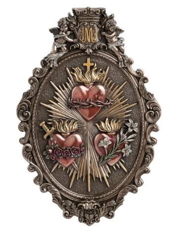 3 HEART PLAQUE 9X14