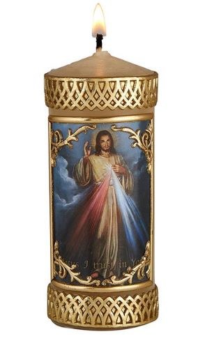 4.5'' DIVINE MERCY CANDLE