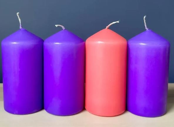 4 PC ADVENT VOTIVE SET 4"