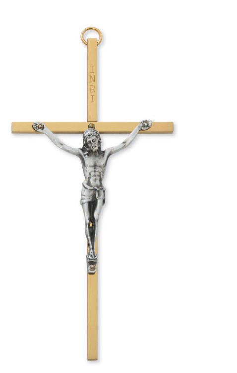 6'' BRASS CRUCIFIX