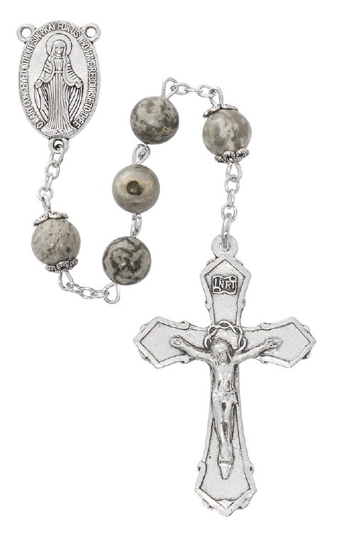 8MM PICCASO CAPPED ROSARY