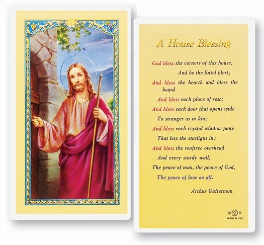 A HOUSE BLESSING PRAYERCARD