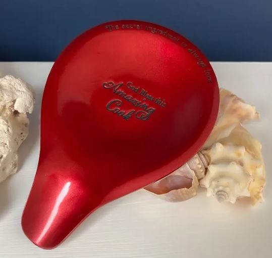 AMAZING COOK RED SPOON REST