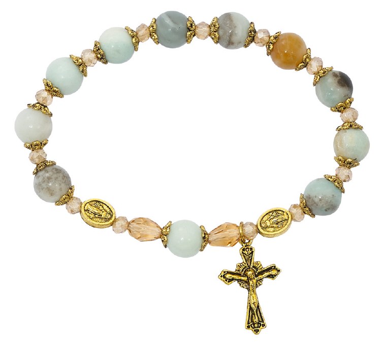 AMAZONITE MIRACULOUS STRETCH BRACELET