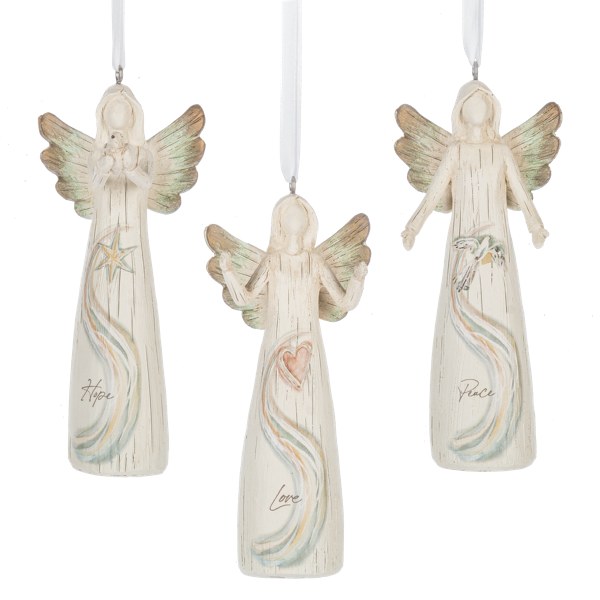 ANGEL ASST PEACE LOVE HOPE