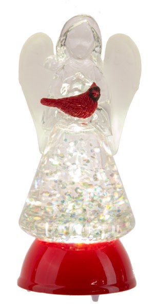 SHIMMER ANGEL WITH CARDINAL