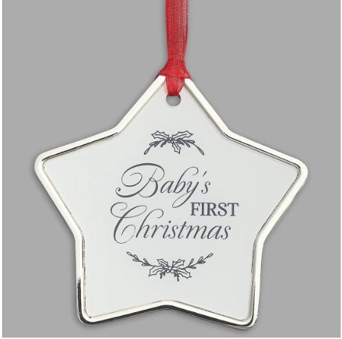 BABY'S FIRST CHRISTMAS STAR ORNAMENT