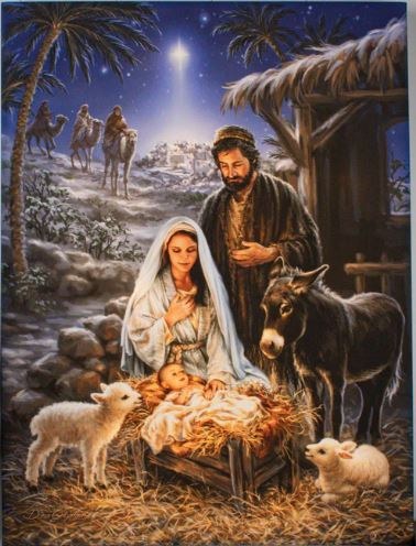 A SAVIOR IS BORN BACKLIT PRINT