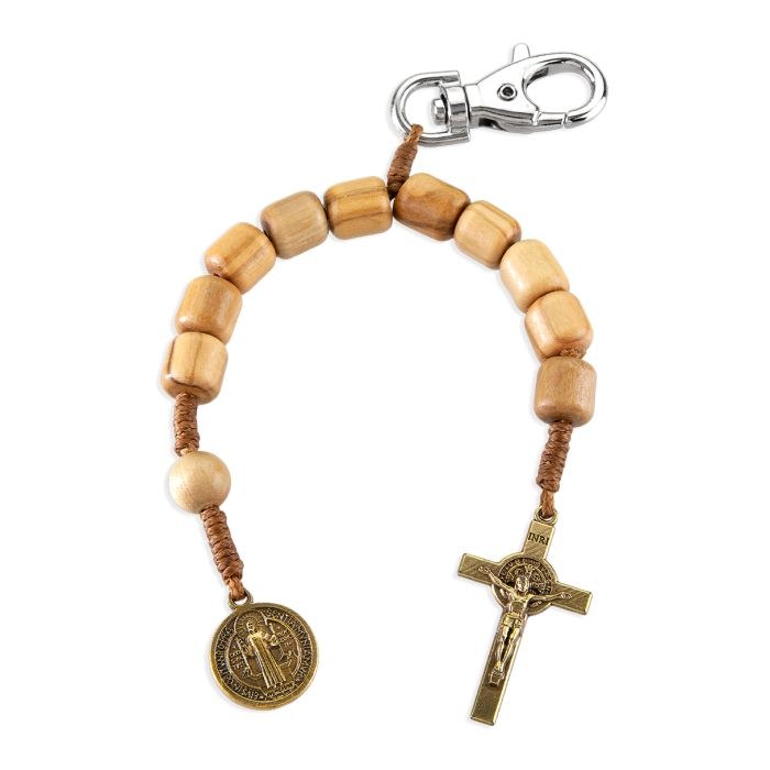 BENEDICTINE ONE DECADE ROSARY W/ CLIP