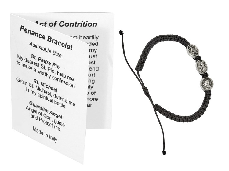 BLACK PENANCE ADJUSTABLE BRACELET
