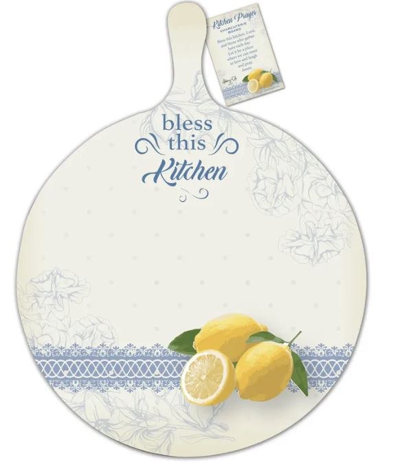 BLESS THIS KITCHEN ROUND BOARD