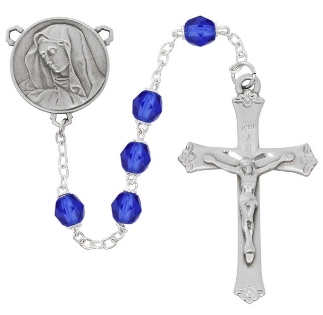 BLUE AB OL SORROWS ROSARY