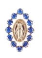 BLUE CRYSTAL MIRACULOUS MEDAL