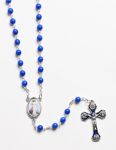 BLUE DIVINE MERCY ROSARY