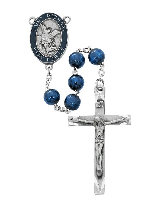 BLUE WOOD ST MICHAEL ROSARY