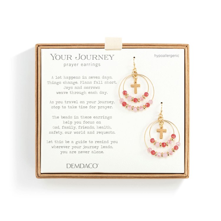 BLUSH PINK PRAYER EARRINGS