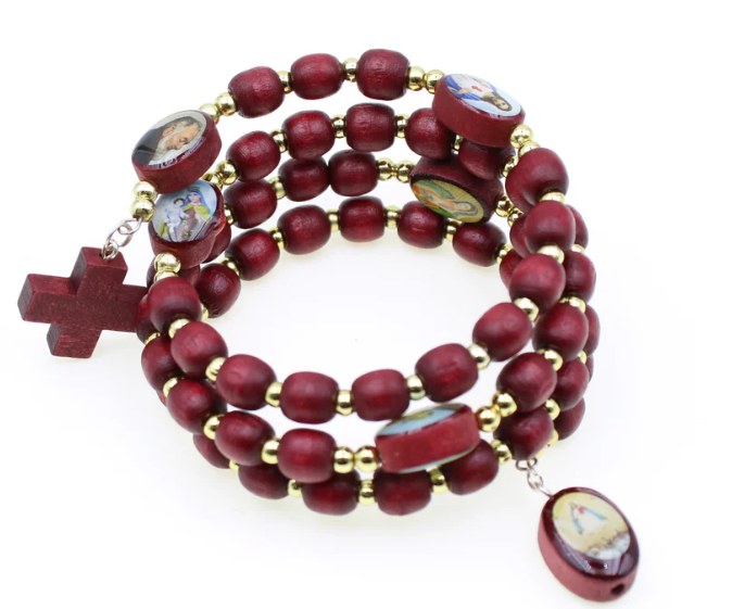 MULTI SAINT WRAP BRACELET