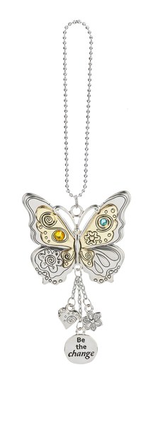 BUTTERFLY CAR CHARM