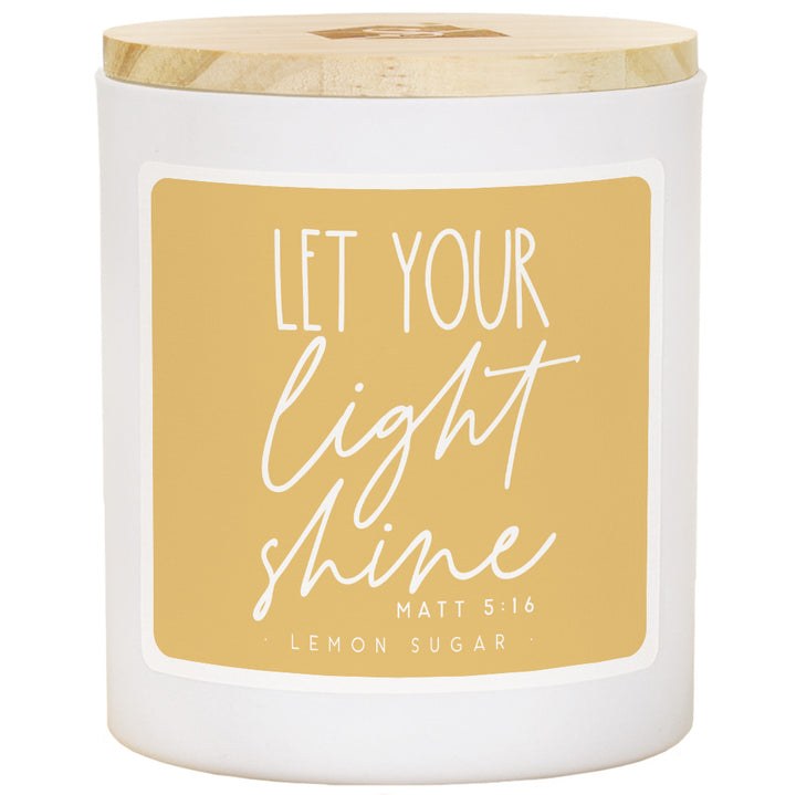 LEMON SUGAR "LET YOUR LIGHT SHINE" CANDLE