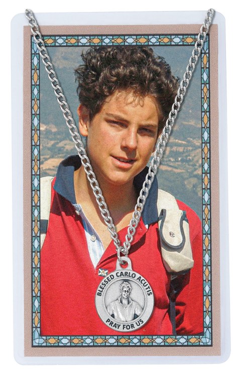 CARLO ACUTIS PRAYER CARD AND MEDAL