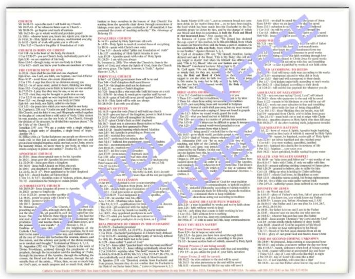 CATHOLIC VERSE FINDER