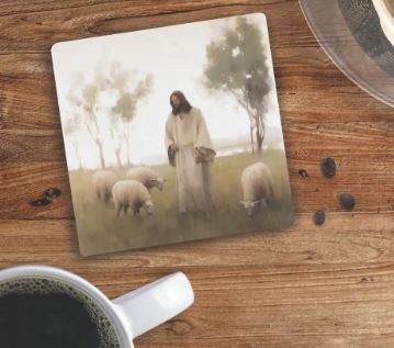 COASTER JESUS AND SHEEP