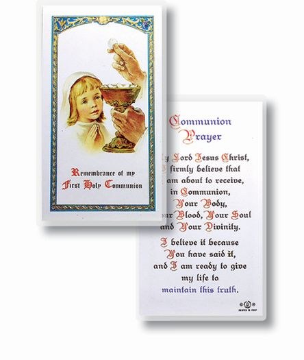 COMMUNION PRAYER GIRL