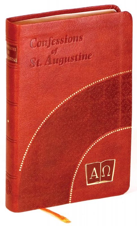 CONFESSIONS OF ST AUGUSTINE BURGUNDY/RED COVER