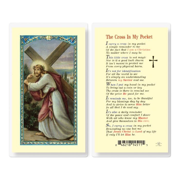 THE CROSS IN MY POCKET HOLY CARD
